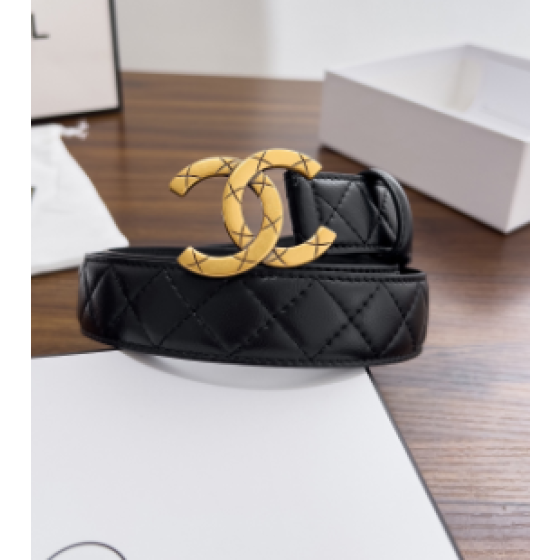 Chanel chain buckle women's belt